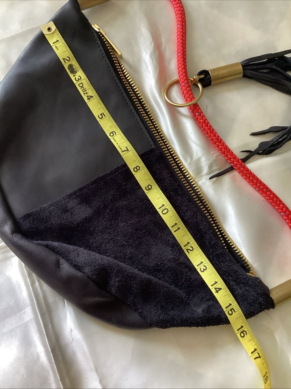 Wildwood Oyster Co leather & suede coastal Maine bag - Picture 7 of 9